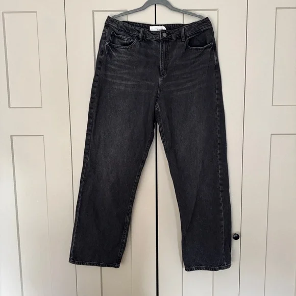 Dynamite Mika Relaxed Straight Jeans | Size 31 / 12 | Black - Picture 2 of 2
